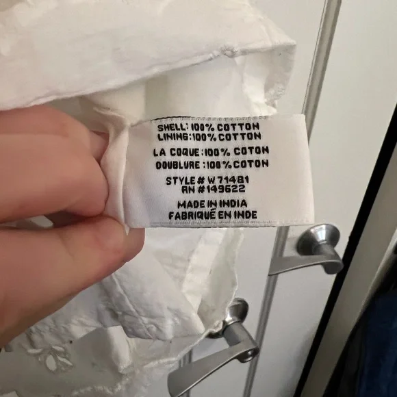 Walter Baker White Eyelet Ruffled Tiered Mini Dress - Picture 6 of 7